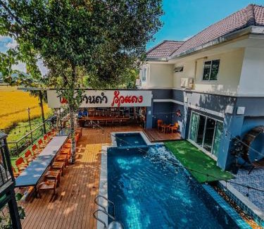 San Kamphaeng Villa | พูลวิลล่าเชียงใหม่ บ้านดำวัวแดง