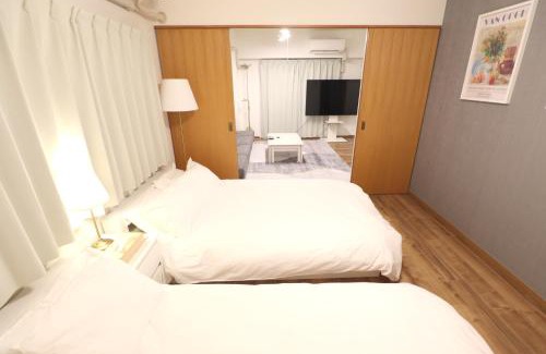 Namba Apartment | ポムドパン1003大阪中心街 道頓堀徒歩10分! 日本橋駅 徒歩10分 ホテルリネン使用