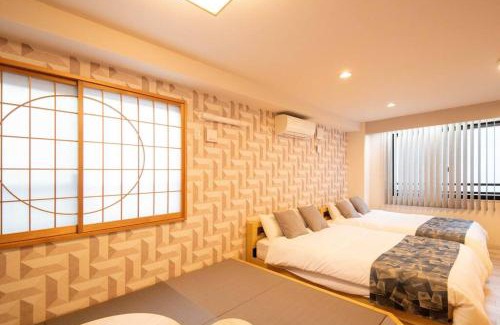 Asakusa Apartment | 浅草禅心居202室 浅草駅徒歩15分 2024年4月ニューオープン 43平米丸貸し切り ダブルベット2台と畳敷き布団2組 家庭式用品設備完備
