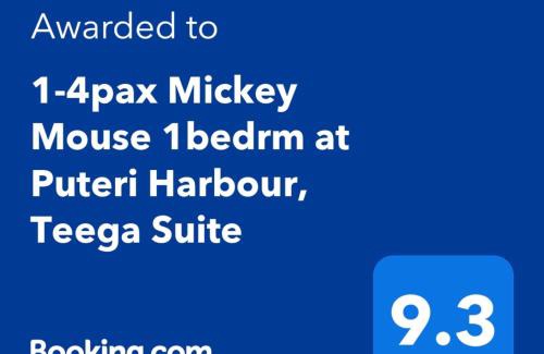 Nusajaya Apartment | 1-4pax Mickey Mouse 1bedrm at Puteri Harbour, Teega Suite, Legoland, Lego, Iskandar