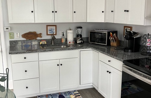 Old Orchard Beach Apartment | 1 bedroom apartment steps away from Old Orchard Beach with partial ocean view.