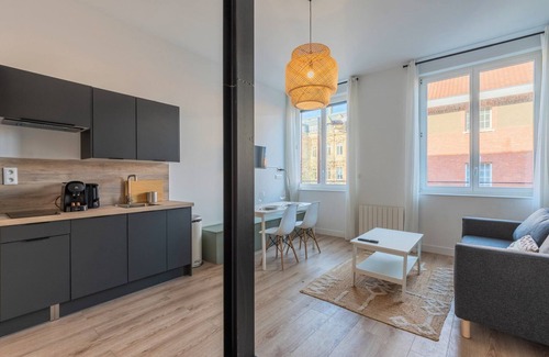 Tourcoing Apartment | 1 bedroom apartment in city center with parking