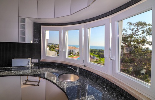 Santa Eulalia Apartment | 1 bedroom apartment with sea view, pool and garage