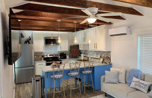 Tuscaloosa House | 1 of 3 Luxury Tiny Homes at PALMER LEGACY- “Gladys Faye“ Unit 3- blue