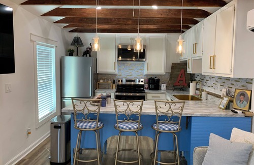 Tuscaloosa House | 1 of 3 Luxury Tiny Homes at PALMER LEGACY- “Gladys Faye“ Unit 3- blue