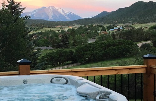 Glenwood Springs House | 10/10 Rated Luxury Retreat! Mt. Sopris Views, Hot Tub & Pac-Man Fun!