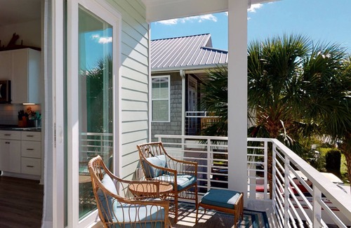 Wilmington Beach House | 10% Off Aug + Sept | Charming Modern Duplex, Fenced Yard, Dogs OK, Easy Walk to Beach + Greenway