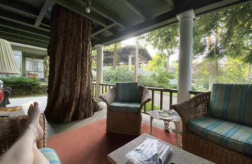 Chautauqua House | 100 YEAR OLD MAPLE TREE GROWING THROUGH FRONT PORCH