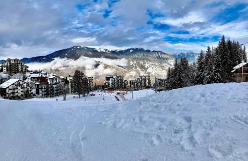 La Perriere Apartment | 100m from ski slopes, 3rd floor, view forest, balcony, tv, ski locker, 35m², La Tania