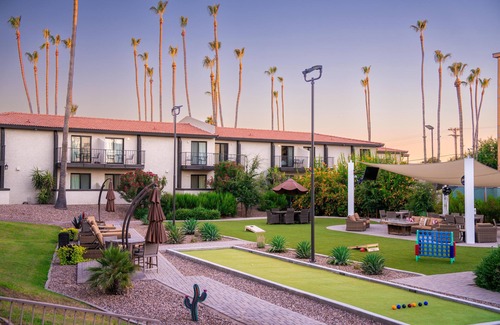 New Papago Parkway Apartment | 114 Tranquil Escape | Pool, Lounge, Fully Furnished Living & close to Old Town!