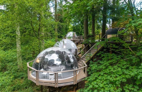 Silver Lake House | 12-Guest·Luxe Glamping Stay w/Hot Tub, Sauna & BBQ