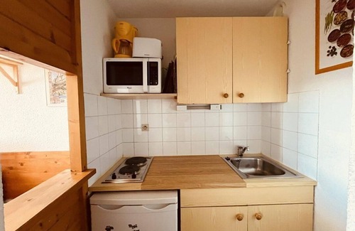 Vallandry Apartment | 150m from ski slopes, 3rd floor, balcony, tv, ski locker, 20m², Peisey-Vallandry