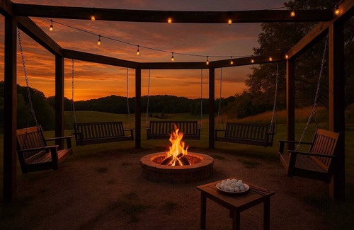 Ava Cabin | 16 Guests | Ponds | Hot Tub | Game Room | Trails