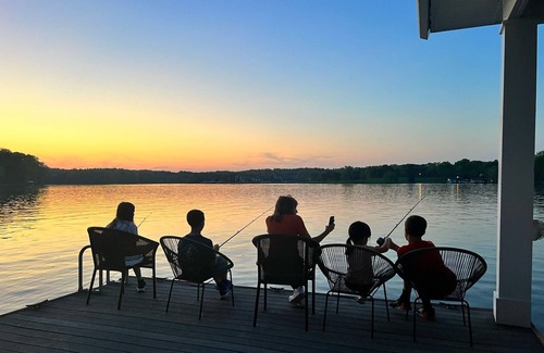 Leasburg House | 180 degree water views await in this 4 bedroom/3 full bath Hyco Lake Cottage!