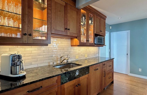 Halfmoon Bay House | 180° Ocean Views: Chef's Kitchen, Hot tub on 6.3 private acres of forest.