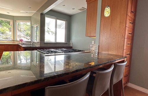 Halfmoon Bay House | 180° Ocean Views: Chef's Kitchen, Hot tub on 6.3 private acres of forest.