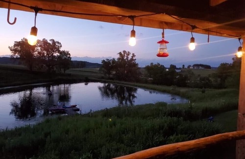 Bellevue Cabin | 1850 Rustic Cabin 20acre Prairie 3stocked ponds