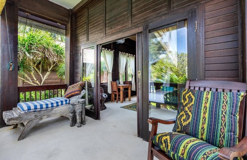 Candi Dasa Apartment | 1BR Beachfront Room with Balcony | The Village of Angels Resort