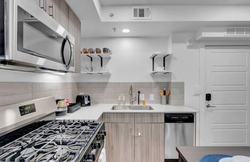Deco District Apartment | 1BR Near BOK Center - Balcony, Gym, Lounge Pet OK