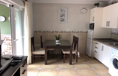 Playas del Palo Apartment | 1st floor apartment, on the 1st line of promenade with sea views. Wifi, a /a