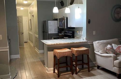Central Myrtle Beach Condo | 1st Floor Unit W/Patio, Golf Course and Pool View, less than 10 Min to the Beach