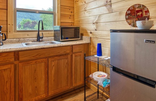 Waynesville Cabin | 2 BD1 BA Efficiency Cabin Views Easy Paved Access Cable WIFI Close to Town