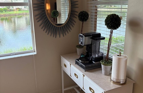 Bonita Springs Condo | 2-bdrm & office Condo Ground floor w/lake view Gated Golf Community near Beach
