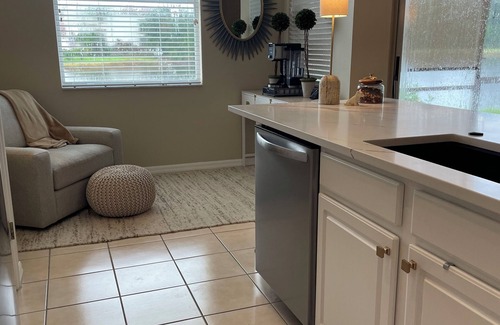 Bonita Springs Condo | 2-bdrm & office Condo Ground floor w/lake view Gated Golf Community near Beach