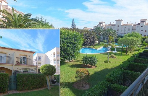 Platja de l'Arenal House | 2 bed, FREE WIFI, Aircon, private gated garden leading to the pool, beach 300m.