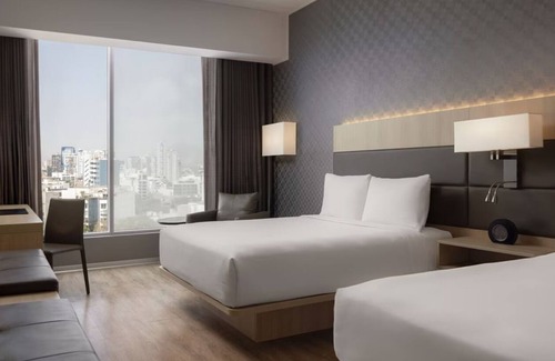 Armendariz Hotel | 2 Double Beds w/City View at AC Hotel Lima Miraflores—Minutes to Waikiki Beach