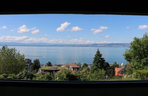 Evian-les-Bains Apartment | 2 pieces, garden level, Vue imprenable sur le Lac Léman