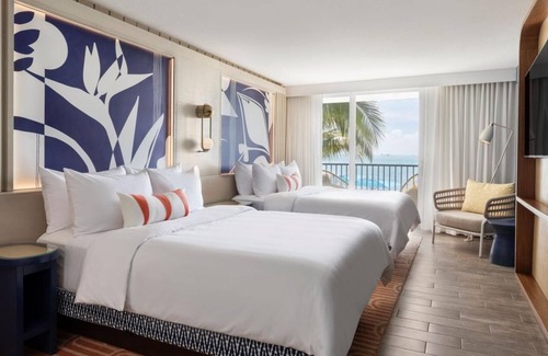 Islamorada Hotel | 2 Queen Beds Room w/Ocean View | Free Parking & 3 Outdoor Pools
