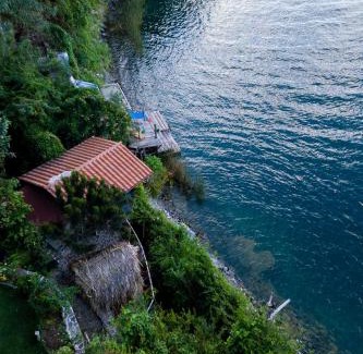 San Marcos La Laguna House | 2-story Lakefront castita, beach, kitchen, sauna
