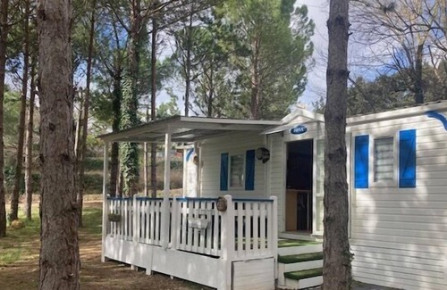 Bedarieux House | 20 Mobilhome Sous les Pins Calme Verdure Clim 4 Couchages