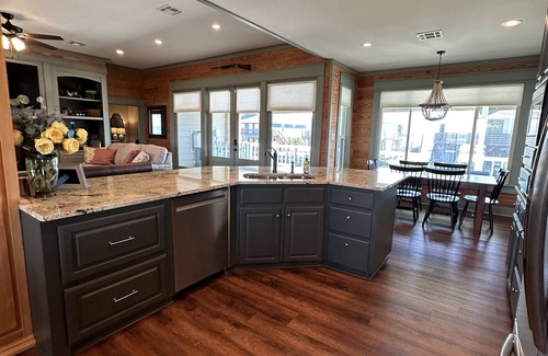 Hackberry House | 200 feet on the water with boat house!