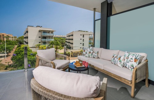 Platja de l'Arenal Apartment | 200m from Arenal Beach, sea front, big terrace