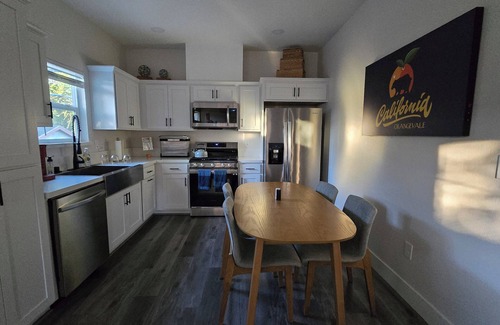 Orangevale Cottage | 2024 Custom Home: 2 bed, 2 bath Pop Art Hidden Cottage with EV Charging