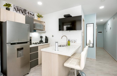 Sabaneta Condo | 2024 New boutique 2B/1B balcony condo in famous Parque de Sabaneta