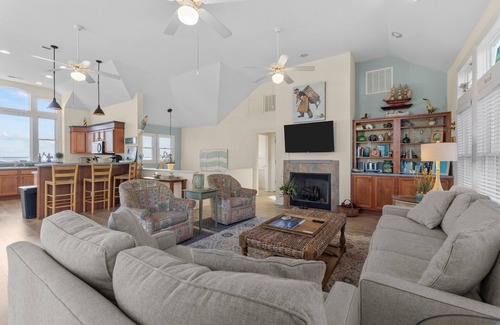 Carolina Dunes House | 2820 - Dabbling Duck, Fun Duck vacation home with panoramic sound views and breathtaking sunsets