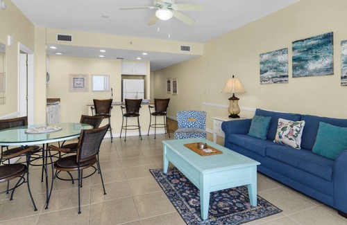 Panama City Beach Condo | 2BR Beachfront w/Gym, Pool, Grill + Free Tickets: Dolphin Cruise & More!