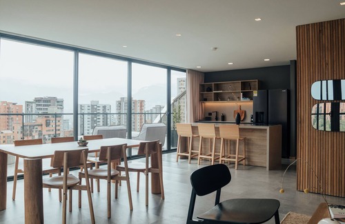 Las Lomas I Apartment | 2BR - View of Medellin - Private Hot Tub - AC - Terrace Wake 1211