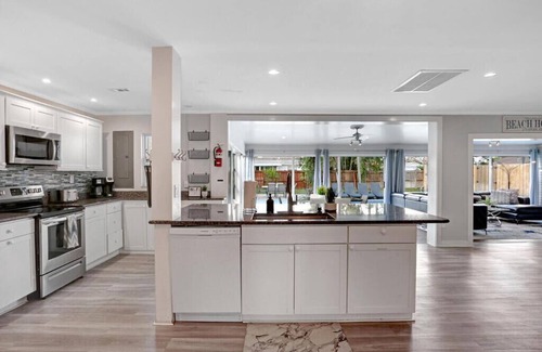 Naples Park House | 3/2 HEATED Pool House Walking Distance to Beach