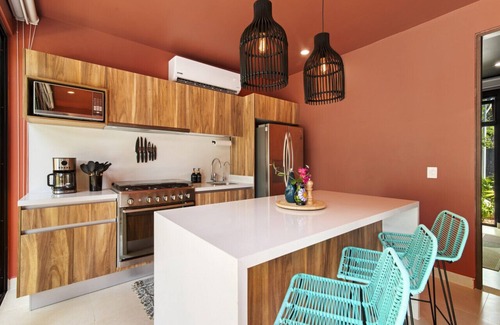 Tulum House | 3 bed penthouse w/yard/pools, rooftop, a/c, 10 minute drive to the beach