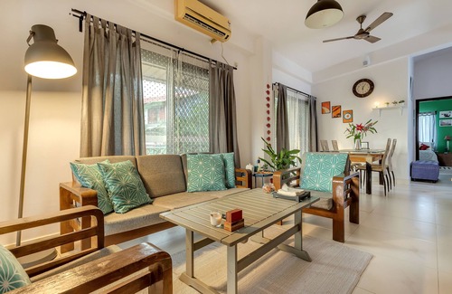 Calangute House | 3-bedboom penthouse with a pool, close to the beach - My Happy Place