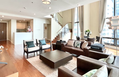 Khlong Tan Condo | 3 Bedroom Duplex Loft With 30 Foot Ceilings In Central Bangkok Near Emporium