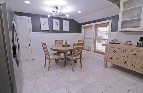 Monroe House | 3-bedroom house near Forsythe. Pet friendly! Fenced yard. Perfect for groups!