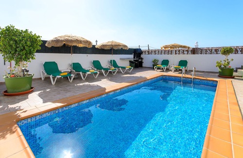 Puerto del Carmen Villa | 3 bedroom villa with private pool near the beach, overlooking the sea.