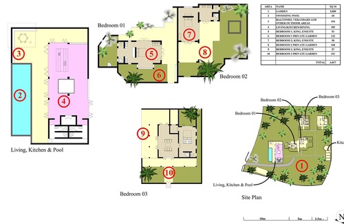 Weligama Villa | 3 Bedroom Villa with Pool, Fully staffed, 500m from Weligama beach in Sri Lanka.