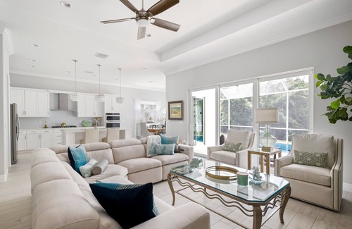 Wabasso Beach House | 3 BR, 3 baths home: Heated pool and Walk to the beach. Sleeps 10!