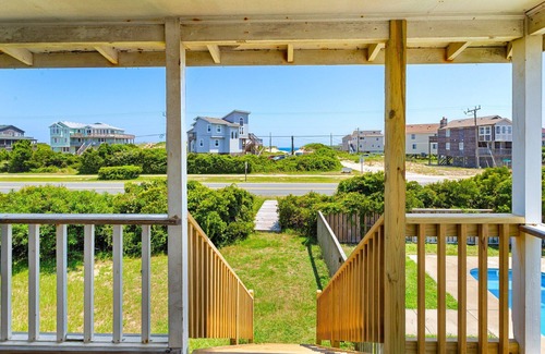 South Nags Head House | 3 br, 500ft to Beach pool view!